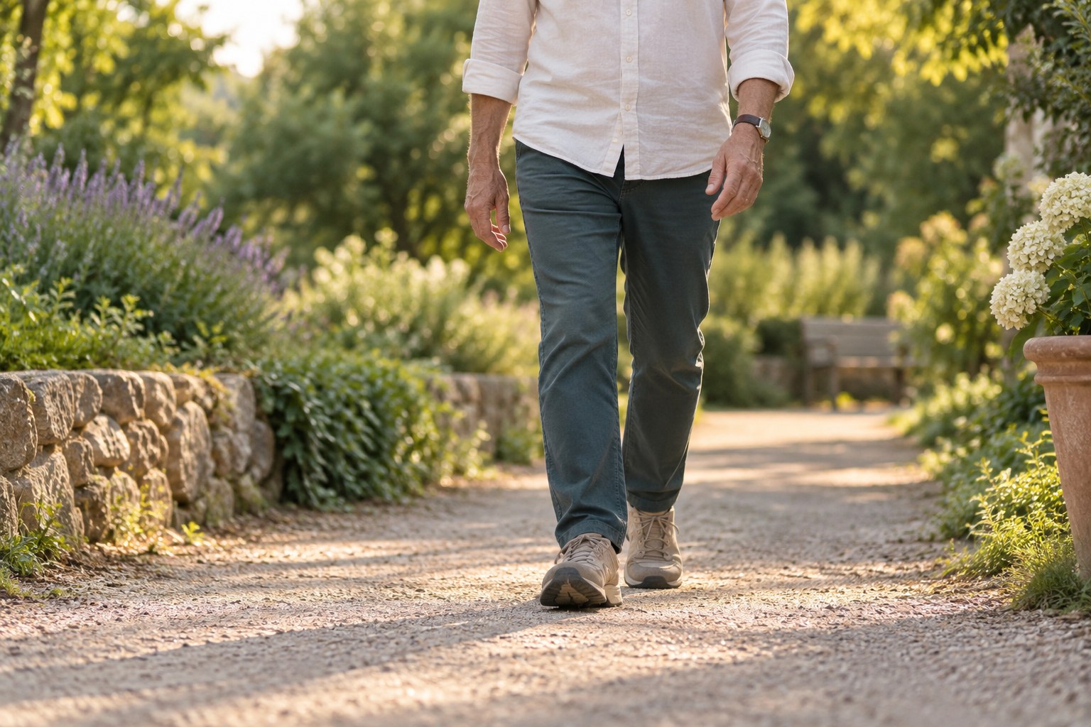 Illustration of everyday movement on an outdoor path